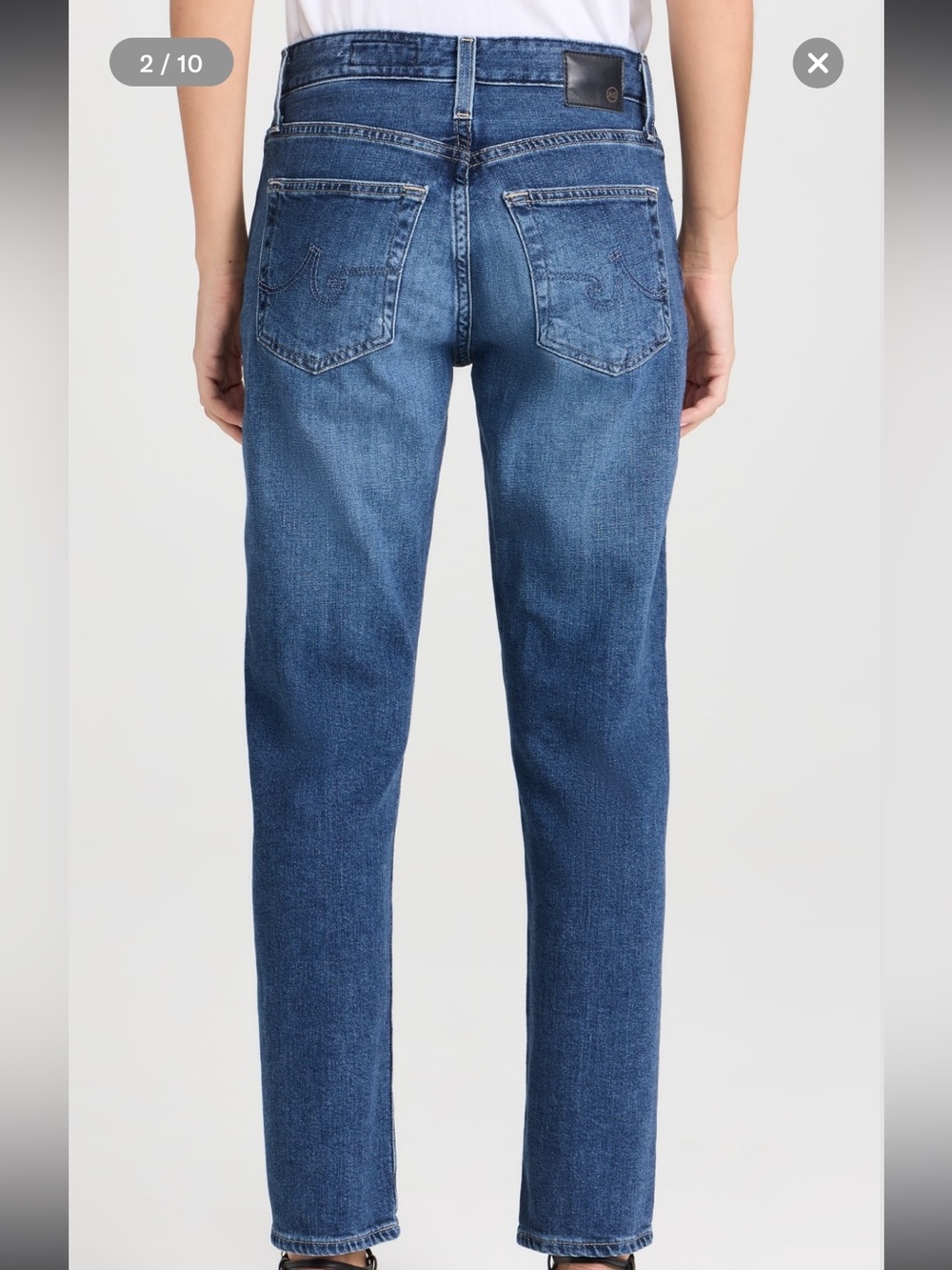 AG Ex-Boyfriend Slouchy Slim Jeans Denim Relaxed Anthropologie Blue 28R